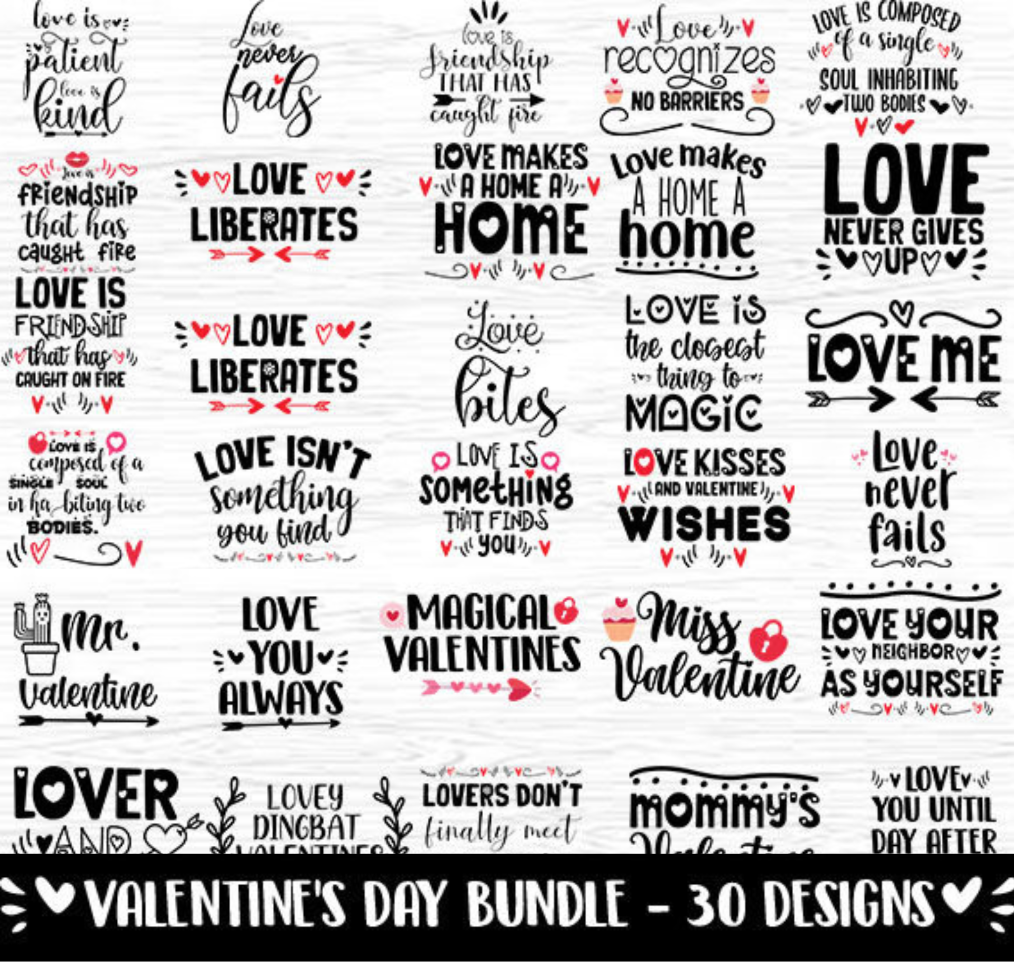 Valentine Bundle 30 Quote & Sayings